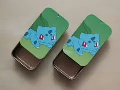 お値下げ☆新品・未使用☆ポケモン バレンタイン 缶 スライドケース フシギダネ