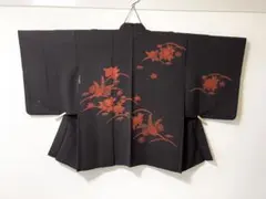 羽織　正絹　手縫い　着物　和装　昭和レトロ　リメイク