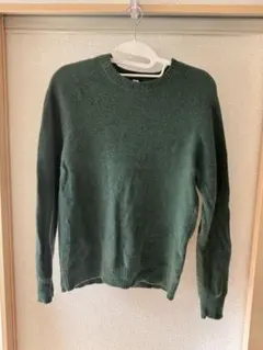UNIQLO XL ダークグリーン ニットセーター