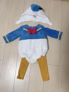 ドナルドダック風着ぐるみ（帽子・裏起毛ズボン付き）