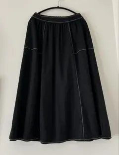 シューラルー SHOO LA RUE Dreskip ステッチ ロングスカート