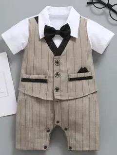 新品　スーツ風ローンパス　蝶ネクタイ付70cm ML20