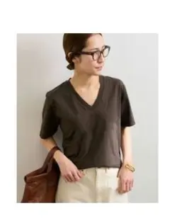 LOEFF 別注スビンテンジクVネックTシャツのサムネイル