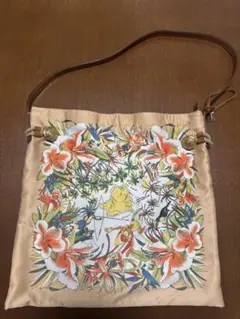 値下げ！TOPKAPIトプカピ　マイルドサテン　スカーフ柄　ショルダーバック