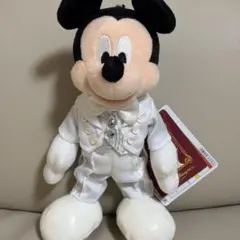TDL 28周年 ミッキーマウス プリンスチャーミング ぬいぐるみバッジ