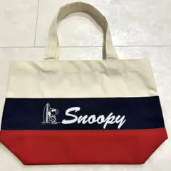 Snoopy トートバッグ 中型 非売品　未使用　サーフィン柄　ランチバッグ