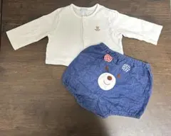 MIKI HOUSE ベビーブルマ　カーディガンセット