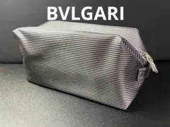 新品 袋付き 【BVLGARI/ブルガリ】ポーチ ノベルティ　シルバー/グレー
