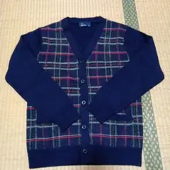 フレッドペリー　FRED PERRY　カーディガン　ネイビーチェック