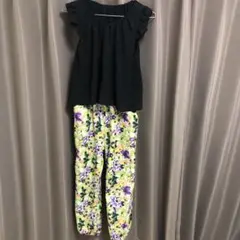 First キッズオールインワン.ツナギ.花柄.サイズ150