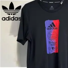 adidas グラフィック 半袖Tシャツ アディダス　メンズM ブラック