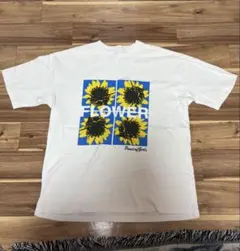 Panic of Girls レディース　ひまわりプリント Tシャツ　Lサイズ程