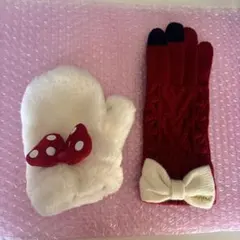 ミニーちゃん　手袋　片方
