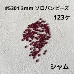 スワロフスキー #5301 3mm シャム 123ヶ ソロバンビーズ