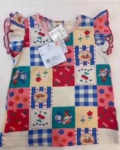 アンパンマン　ドキンちゃん　コキンちゃん　総柄 半袖　90センチ