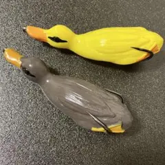 アヒルフロッグ　イエロー グレー 約10cm グランパ　雷魚のサムネイル