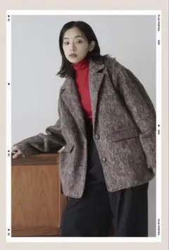 再入荷　シャギーテーラードコート　hellam frene