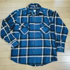 ネルシャツ ブルー