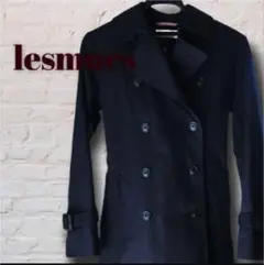 レ・ミュー　トレンチコート　7号　Ｓ　ライナー付　黒