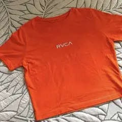 RVCA オレンジカラー ショートスリーブ Tシャツ　ミニTのサムネイル