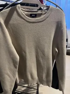 UNIQLO ユニクロ　ウォッシャブルストレッチミラノリブクルーネックセーター
