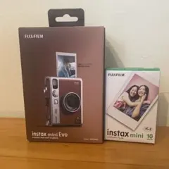 新品・未使用 instax mini EVO ブラウン インスタントカメラ