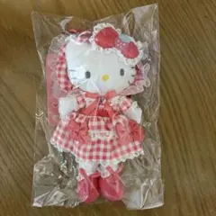 ハローキティ　スタイルアップマスコット　ロリータ レッド