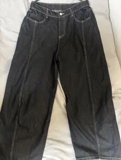 YOLO 2タックストライプワイドデニムスラックス - メルカリ