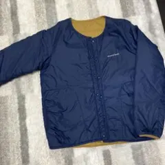 mont-bell リバーシブルジャケット ネイビー/ブラウン