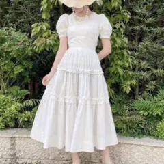 きてい子様専用】Treat Sheer frill tiered dress - メルカリ
