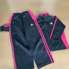 adidas ジャージ上下セット 黒/ピンク