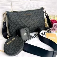 未使用☆MICHAEL KORSマイケルコース ショルダーバッグ 3点セット黒