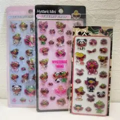 ヒスミニ ヒステリックミニ 立体シール アクリルシール 3枚セット