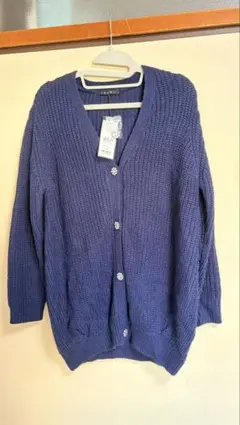 INGNI イング Vネックカーディガン ネイビー ビジューボタン 未使用