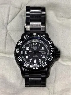 【お買い得！】ブラック ステンレススチール クォーツ腕時計