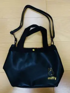 ミッフィー 2wayショルダートートバッグ ブラック