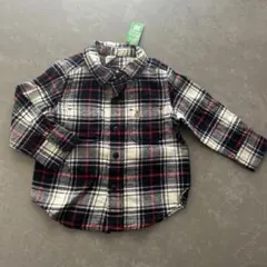 【タグ付き】GAP チェック柄シャツ 80cm