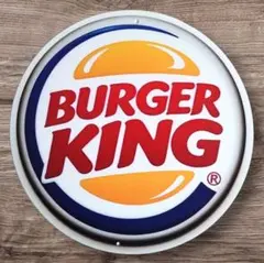 バーガーキング旧ロゴ　ライトアップ看板　USA　ネオンサイン　アメトイ バーガーキング旧ロゴ ライトアップ看板 USA ネオンサイン アメトイ
