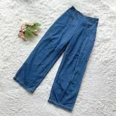 【アフタヌーンティー】 (F) デニムパンツ ジーンズ ワイドレッグ カジュアル