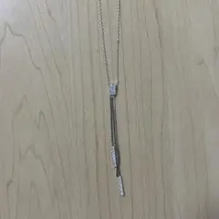 シルバー タッセルデザイン ネックレス