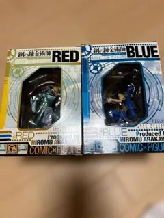 【未使用】鋼の錬金術師 ブックインフィギュア RED & BLUE