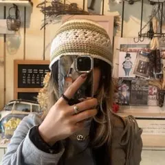 クロシェハット　バケットハット　男女兼用