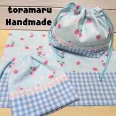 お弁当袋♡コップ袋♡ランチョンマット♡ハンドメイド♡フルーツ【A