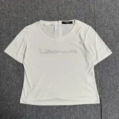 【LEONARD】レオナール Tシャツ 半袖 グレー スパンコール Lのサムネイル