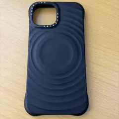 CASETiFY ブラック iPhone 15ケース ウェーブシリコン