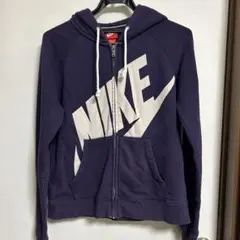 NIKE パープル　ジップアップパーカー