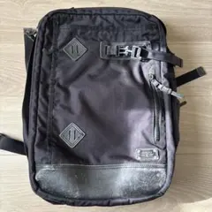 【AS2OV アソーブ】大容量 バックパック リュック ナイロン 本革 ブラック
