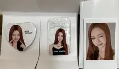 LE SSERAFIM ユンジン 東京ドーム　缶バッジ　チェキ　セット