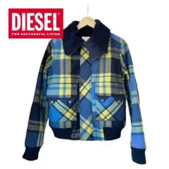 DIESEL チェック ジャケット ボアブルゾン Y2K グランジ アメカジ