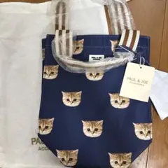 PAUL & JOE 猫顔プリント トートバッグ